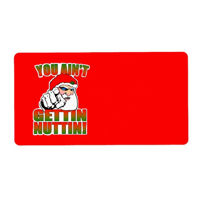 Etiqueta de Papais noeis Mad (Frente)