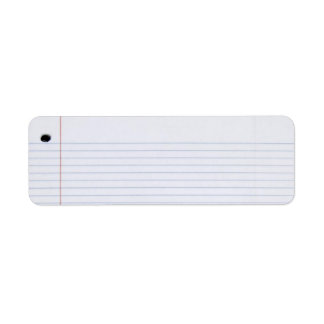 Etiqueta de papel para notebook