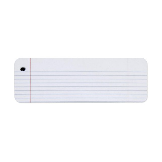 Etiqueta de papel para notebook (Frente)