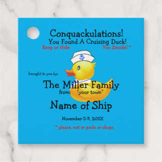 Etiqueta de Pato de Cruzamento