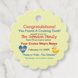 Etiqueta de Pato de Cruzamento