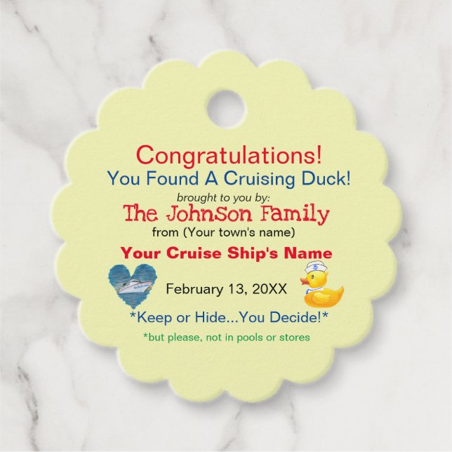 Etiqueta de Pato de Cruzamento (Frente)