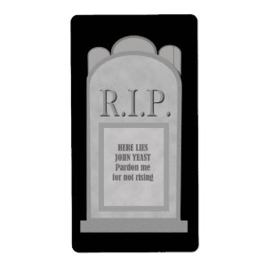 Etiqueta de Pedra de Halloween
