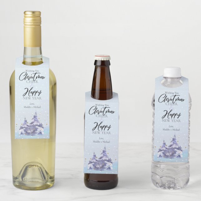 Etiqueta de Pendurar Garrafa de Natal Floresta de  (In Situ)