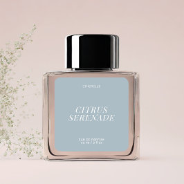 Etiqueta de perfume moderna, adesivo elegante de p