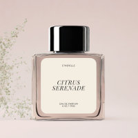 Etiqueta de perfume moderna, adesivo elegante de p