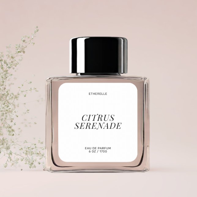 Etiqueta de perfume moderna, adesivo elegante de p (Criador carregado)