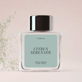 Etiqueta de perfume moderna, adesivo elegante de p