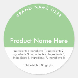 Etiqueta de peso do nome da Marca do produto Sage