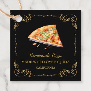 Etiqueta de Pizza Pizza de Pizza Homemade Pintage