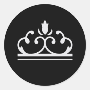 Etiqueta de prata do conto de fadas (preto)