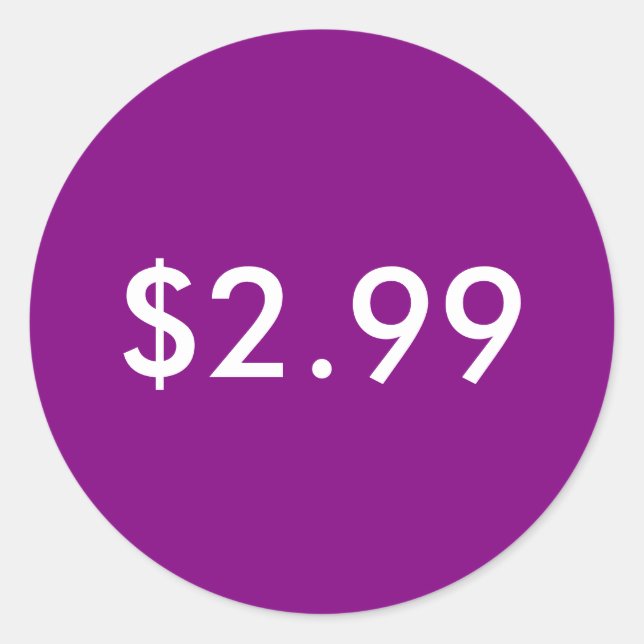 Etiqueta de preço (Frente)