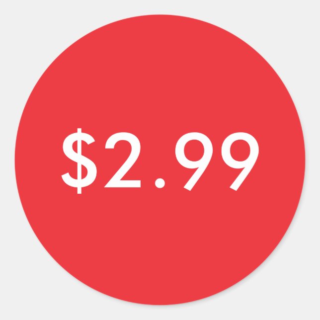 Etiqueta de preço (Frente)