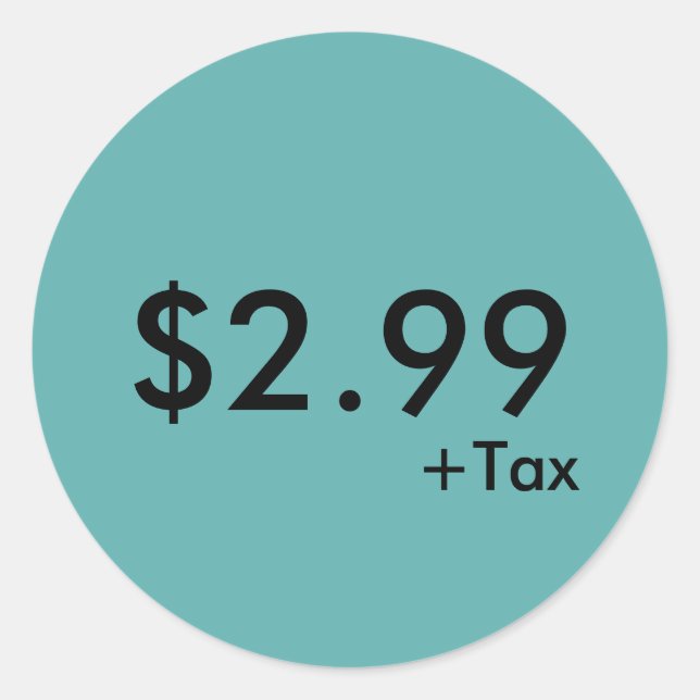 Etiqueta de Preço com Imposto (Frente)