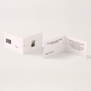 Etiqueta de preço com logotipo Simple Blush UPC pa