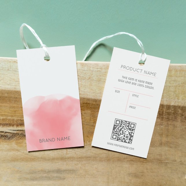 Etiqueta de preço compre rosa com aquarela feminin (Criador carregado)