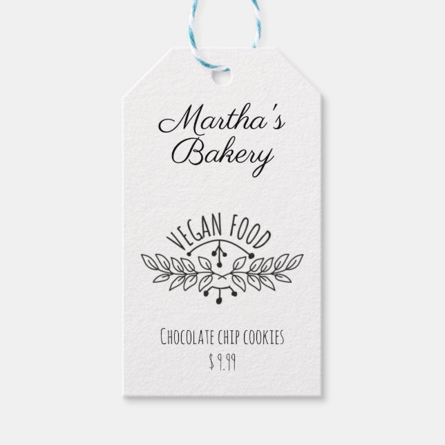 etiqueta de preço da comida de panificação de pequ (Frente)