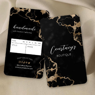 Etiqueta de preço da oscilação do vestuário preto 