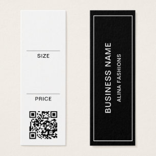 Etiqueta de preço de exibição de código QR de logo