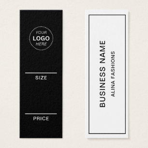 Etiqueta de preço de exibição de logotipo de negóc