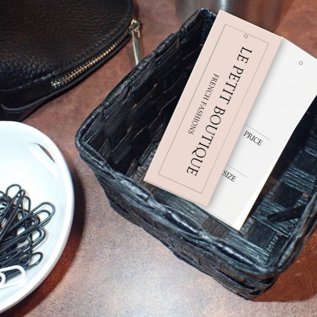 Etiqueta de Preço de Exibição de Pincel de Vestuár (Criador carregado)