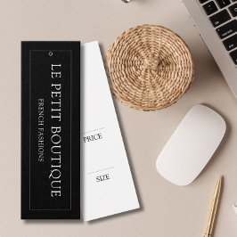 Etiqueta de preço de exibição de travamento preto