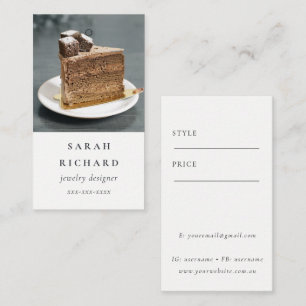 Etiqueta de Preço de Foto Personalizada Simples Mí