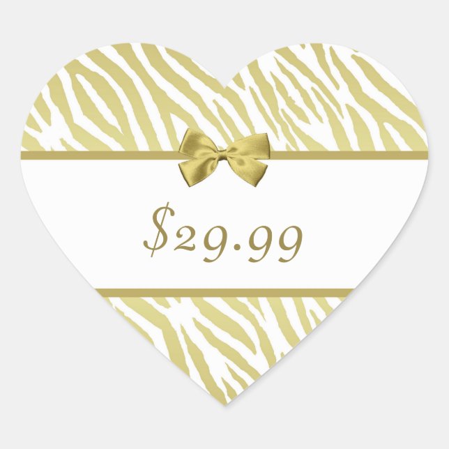 Etiqueta de preço de impressão branca e zebra Dour (Frente)