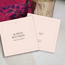 Etiqueta de preço de oscilação ao quadrado de vest