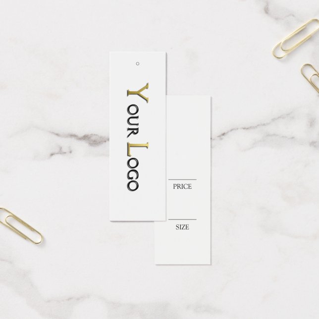 Etiqueta de preço de oscilação branca de vestuário (Escritótio)