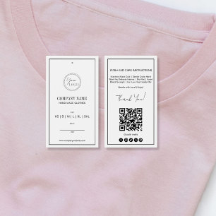 Etiqueta de preço de roupa simples e minimalista c