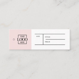 Etiqueta de Preço de Roupas com Logotipo de Negóci