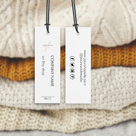 Etiqueta de preço do logotipo comercial minimalist