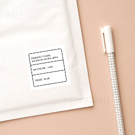 Etiqueta de Preço do Produto com Tipografia Retroa