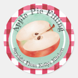 Etiqueta de Preenchimento de Pizza de Apple para E