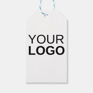 Etiqueta de Presente com Cadeia Azul e Branca