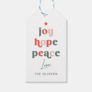 Etiqueta de Presente da Árvore do Word