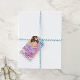 Etiqueta de Presente da Princesa Pequena Roxa