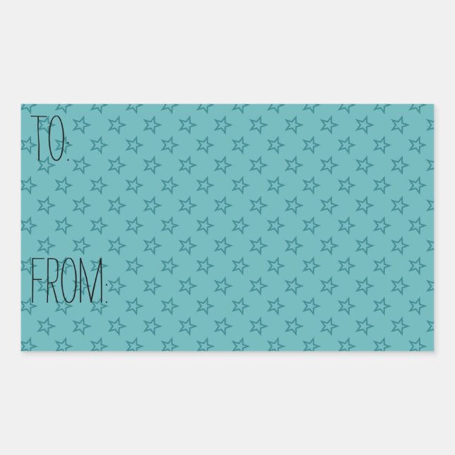 Etiqueta de Presente das Estrelas de Aqua (Frente)