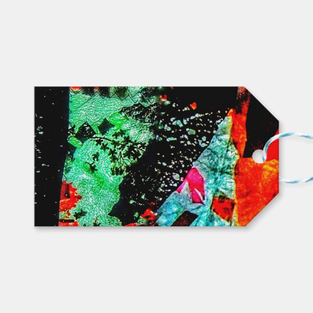 Etiqueta de presente de abstrato suave, abstrato d (Frente (horizontal))