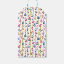 Etiqueta de Presente de Âncora Floral