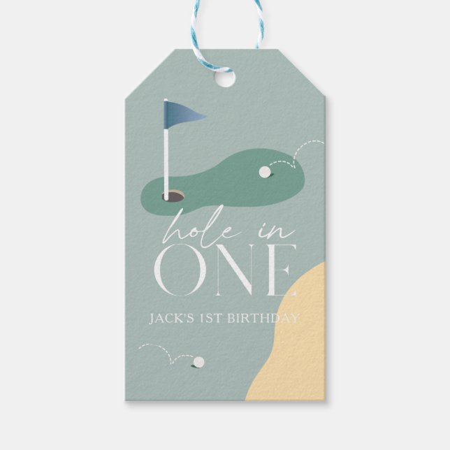 Etiqueta de presente de aniversário de 1 ano para  (Frente)