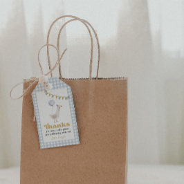 Etiqueta de presente de aniversário de um ganso bo