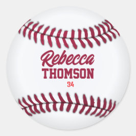 Etiqueta de Presente de Baseball para Presentes In