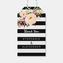 Etiqueta de Presente de Blooms de Anêmona de Aquar