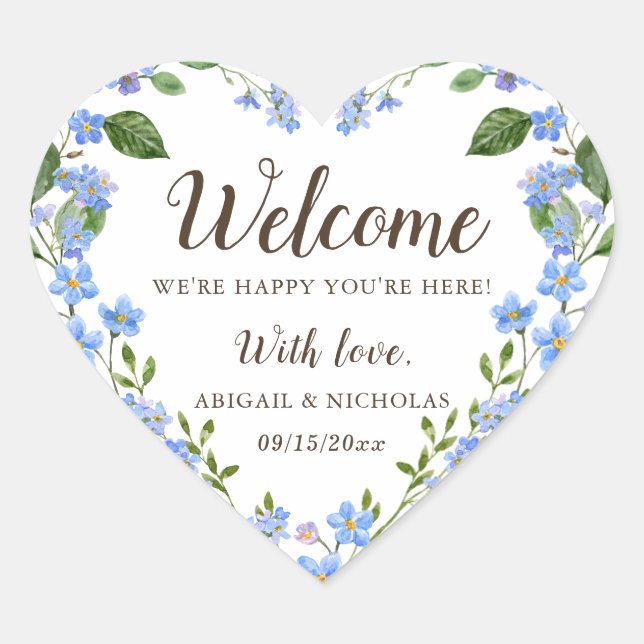 Etiqueta de Presente de Boas-Vindas de Casamento d (Frente)