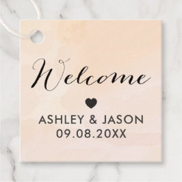 Etiqueta de Presente de Bodas-vindas do Casamento