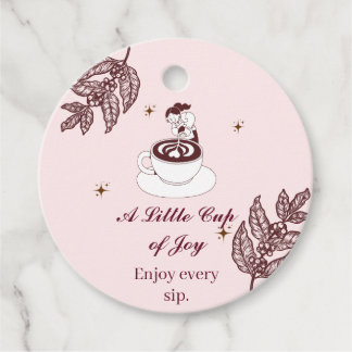 Etiqueta de Presente de Café Barista Little Cup of
