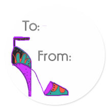 etiqueta de presente de calçado