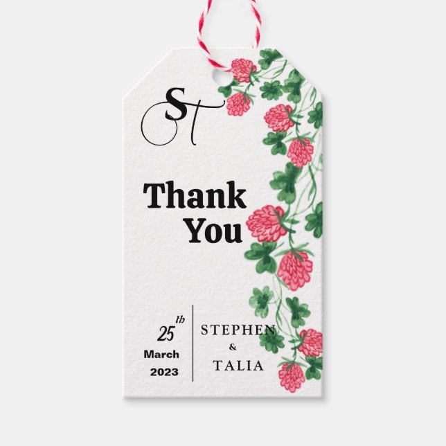 Etiqueta de presente de casamento (Frente)